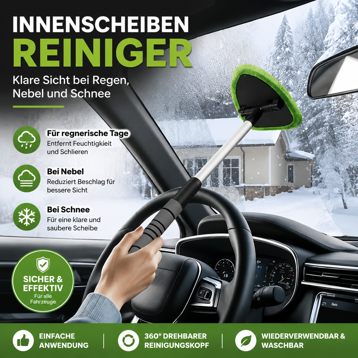 🚗 180 ° hier windschutzscheibe putzsachen. ✨