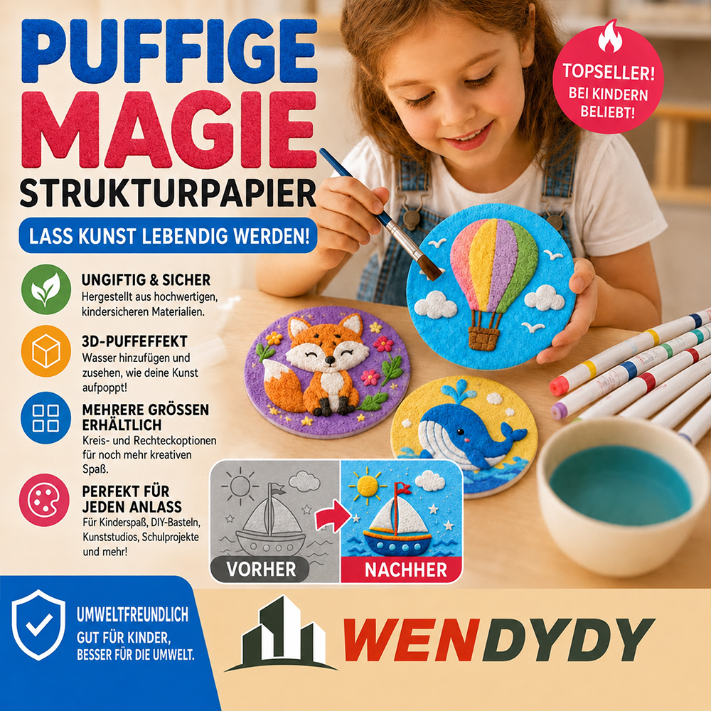 IEY® 3D-Strukturpapier mit Aufpluster-Effekt