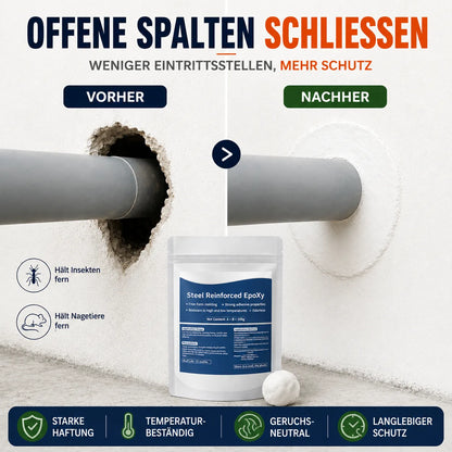 Wasserbeständige Dichtknete für Löcher & Spalten 🔧
