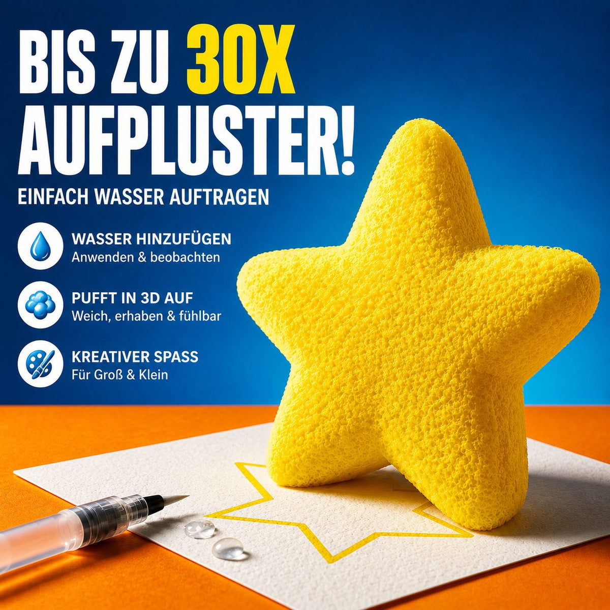 IEY® 3D-Strukturpapier mit Aufpluster-Effekt-up