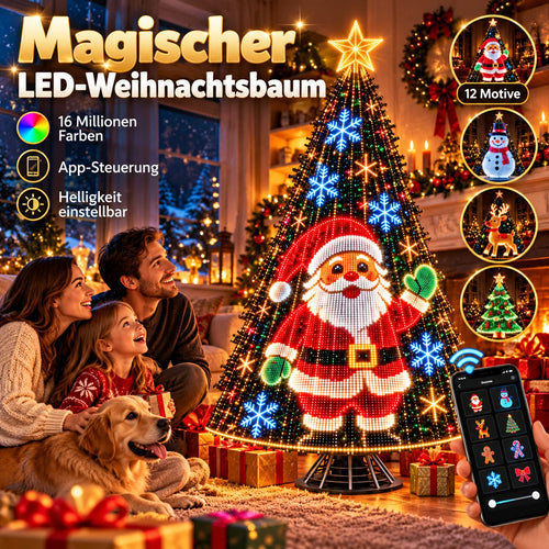 🎄 Smarte animierte Weihnachtsbaumbeleuchtung – Erwecke deinen Weihnachtsbaum zum Leben! 🎅