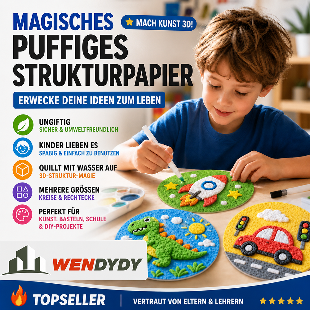 IEY® 3D-Strukturpapier mit Aufpluster-Effekt