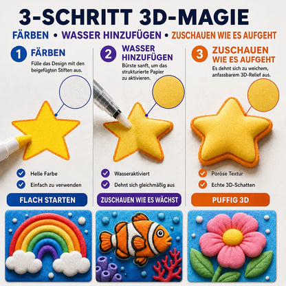IEY® 3D-Strukturpapier mit Aufpluster-Effekt ✈️