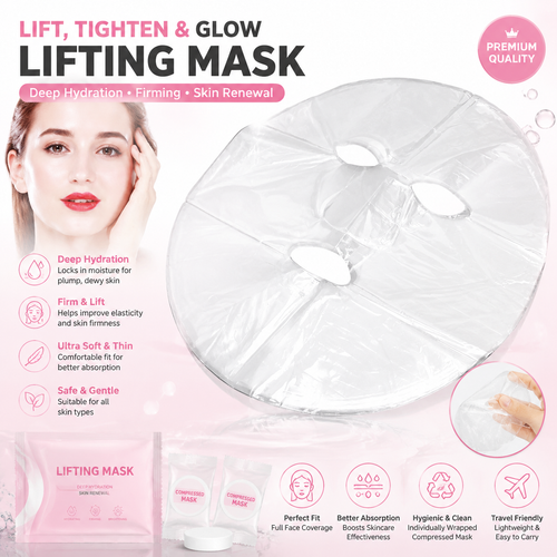 100pcs Facial Mask DIY Preservative Film Disposable Prevent Evaporation Moisture Retention Face Mask Wrapped Paper