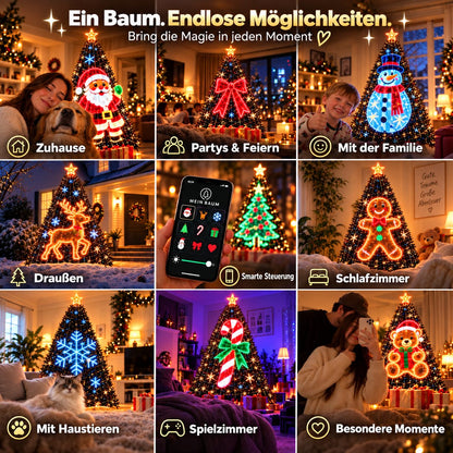 🎄 Smarte animierte Weihnachtsbaumbeleuchtung – Erwecke deinen Weihnachtsbaum zum Leben! 🎅