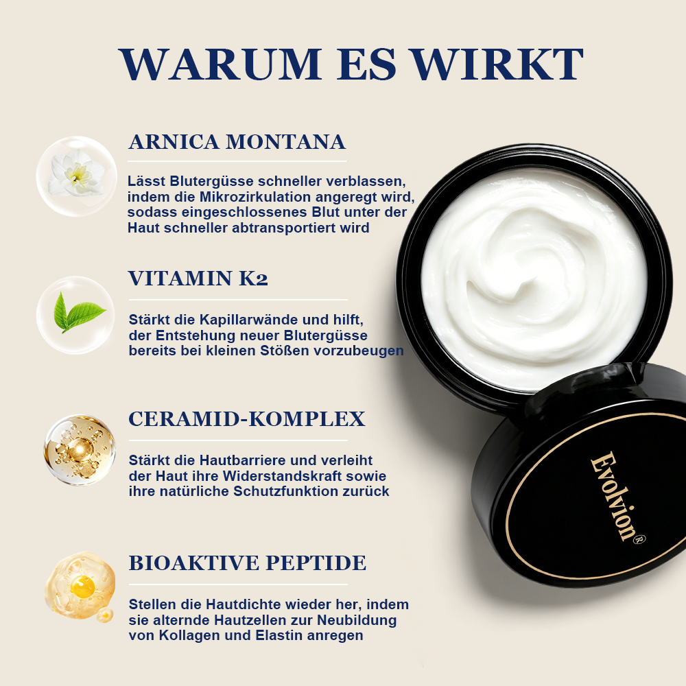 ✨Evolvion® Bluterguss-Reparatur- & hautstärkende Creme  (up)