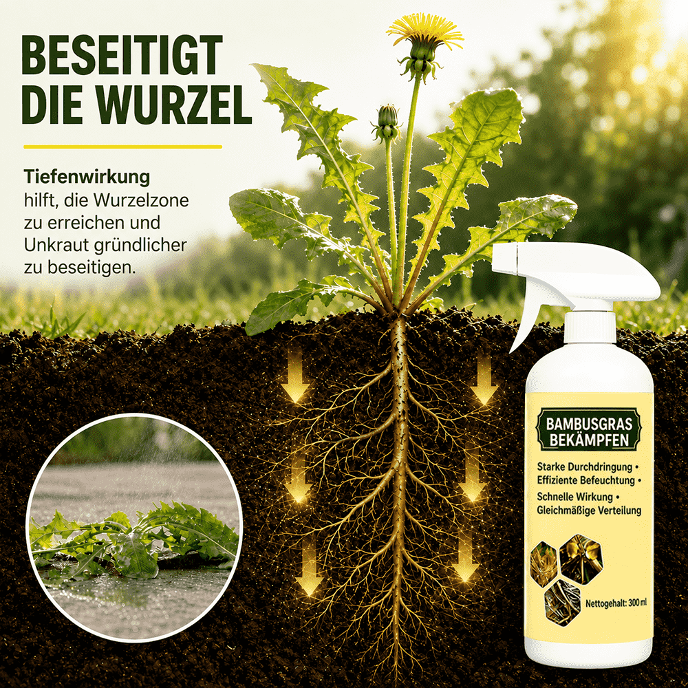 Schnell wirkendes natürliches Unkrautvernichtungsmittel mit langanhaltendem Schutz 🌱🌱