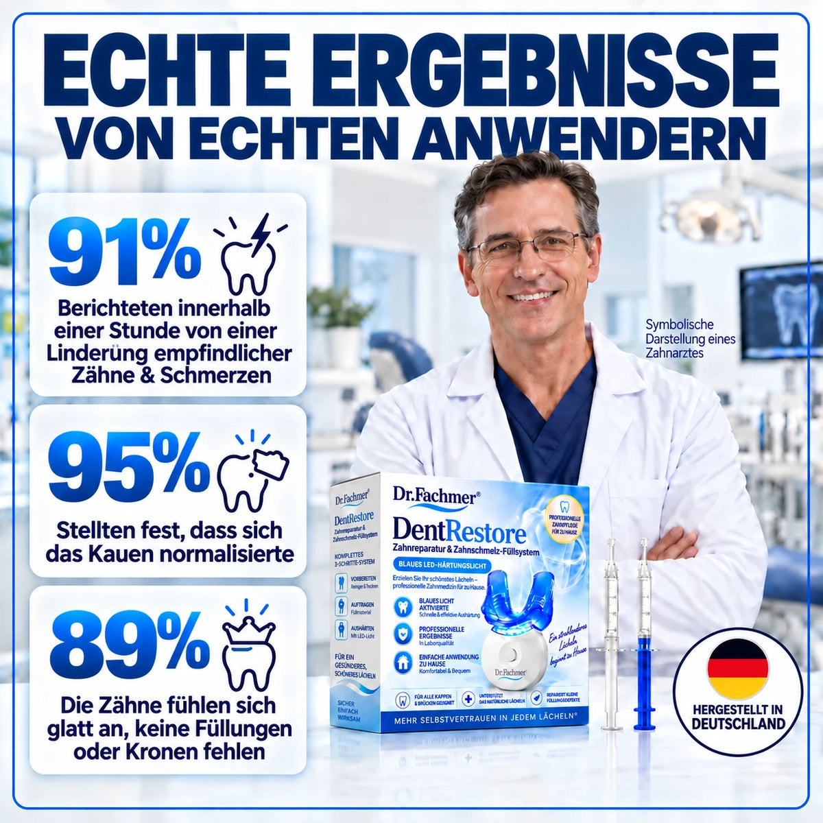 Dr.Fachmer® DentRestore Zahnreparatur- & Füllsystem🏆🏆
