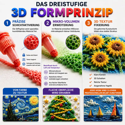 Nur heute 50 % sparen | IEY® 3D-Relief-Kunststift – Verwandle flache Zeichnungen in fühlbare 3D-Kunst🪵