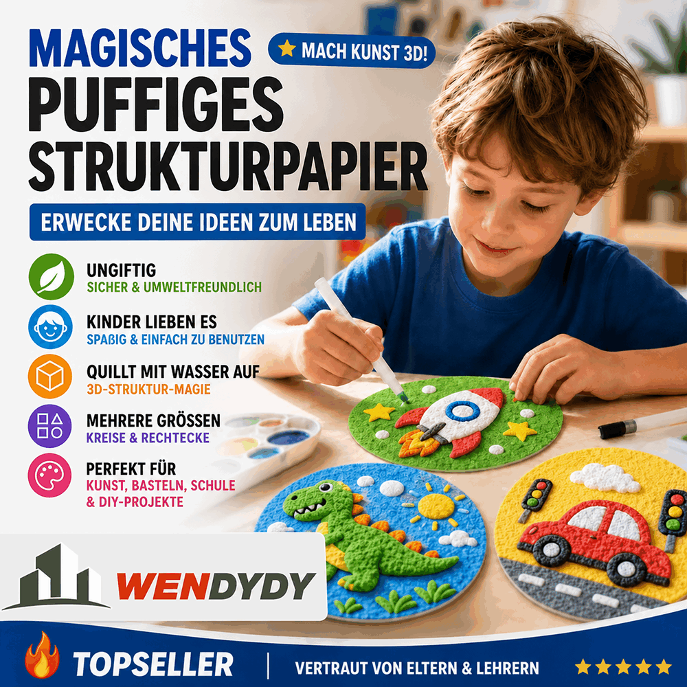 IEY® 3D-Strukturpapier mit Aufpluster-Effekt-up