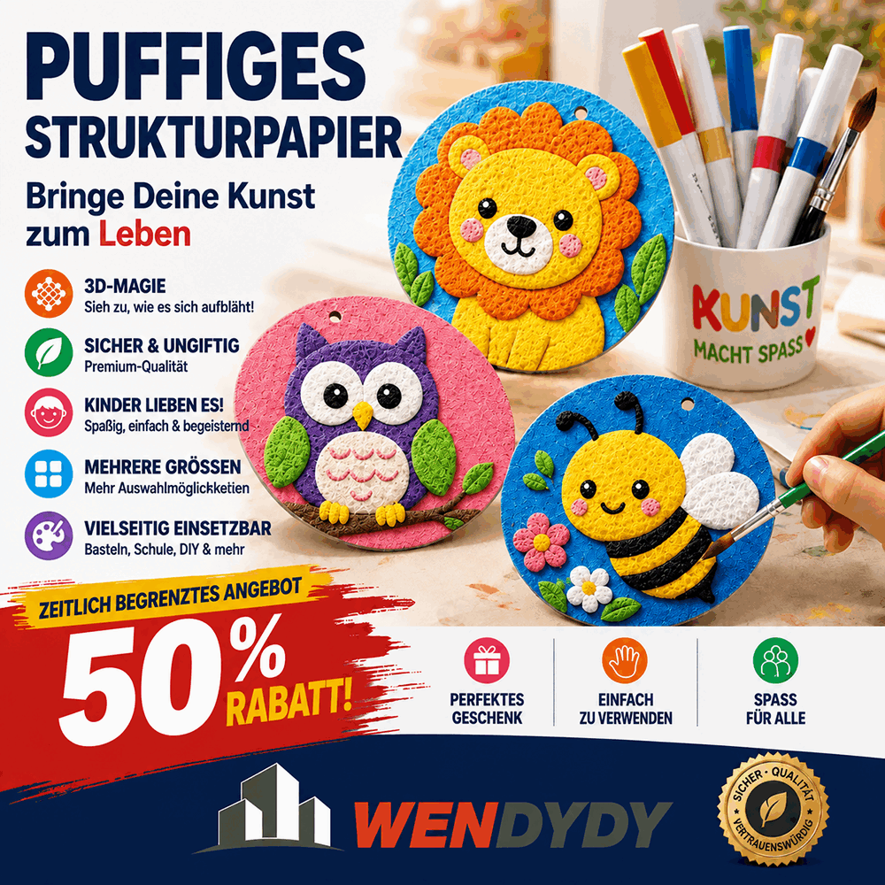 IEY® 3D-Strukturpapier mit Aufpluster-Effekt-up